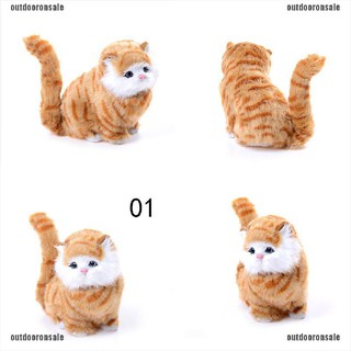 Simulation stuffed plush cats toys soft sounding Electric cat doll toys for kid [hot]