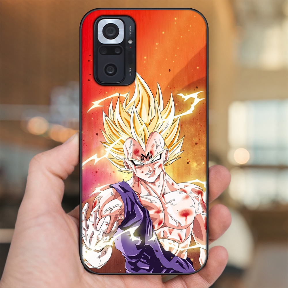 Ốp lưng Xiaomi Redmi Note 10 Pro viền đen in hình Vegeta Dragon Ball
