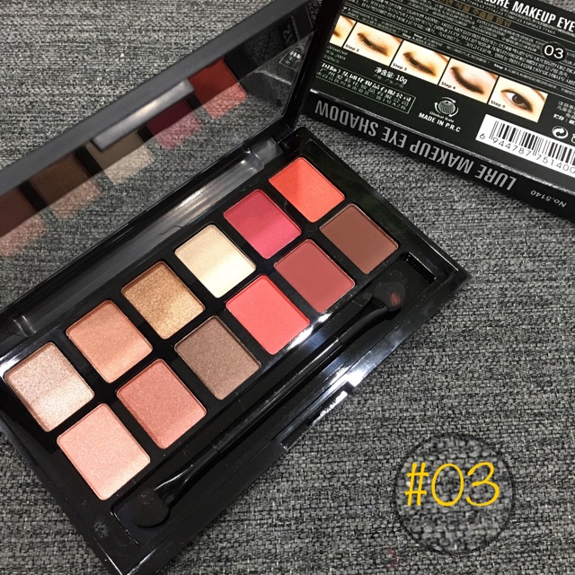 PHẤN MẮT - BẢNG MẮT NOVO 12 MÀU CHÍNH HÃNG