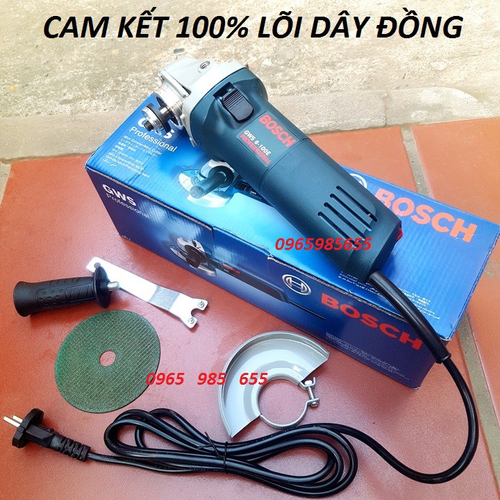 Máy mài, máy cắt BOSC GWS 6-100- Máy mài góc cầm tay bảo hành 12 tháng TẶNG KÈM 1 LƯỠI CẮT SẮT