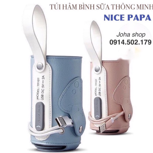 TÚI HÂM SỮA USB NICE PAPA