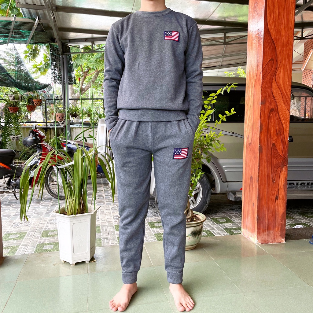 Bộ Thể Thao Nam Chất Nỉ Co Giãn Thời Trang Cao Cấp Bộ Quần Áo Thu Đông Thể Thao Nam Trẻ Trung Năng Động