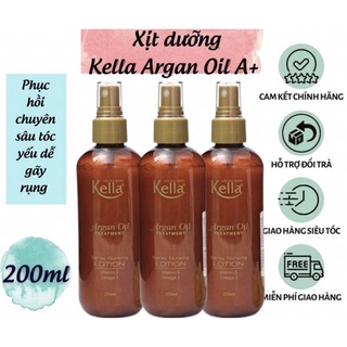 Sữa Dưỡng Tóc Kella Argan Oil Treatment 250ml_ XỊT KELLA ARGAN NÂU