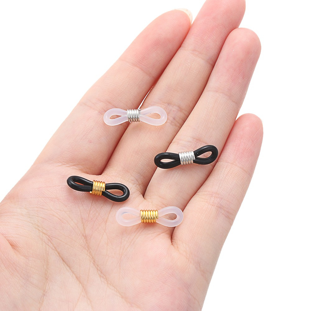 Set 50 Phụ Kiện Giữ Dây Đeo Mắt Kính Màu Trắng Đen Chống Trượt Có Thể Điều Chỉnh Giá Đỡ
