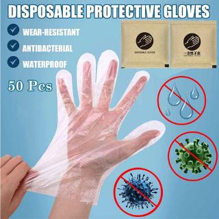 Set 50 găng tay nhựa pe dùng một lần an toàn thực phẩm chất lượng