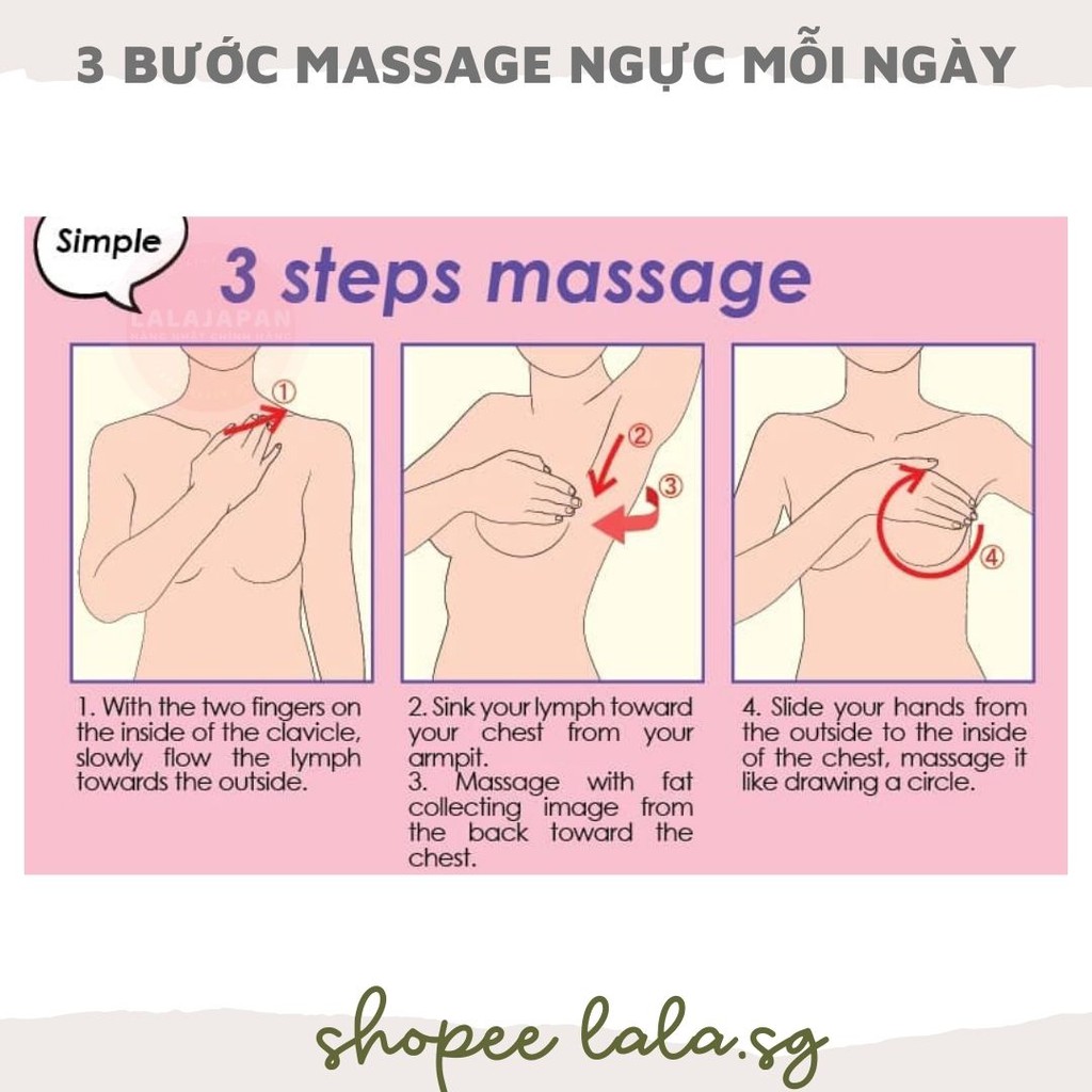 Gel nóng massage vùng ngực Sweet Body Nhật Bản