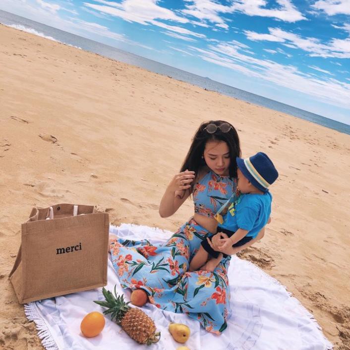 Túi cói vintage đi biển Merci - SOMEDAY xách tay nữ size lớn vải bố lanh cao cấp Hàn Quốc siêu hot 2021 Tuidepstore | BigBuy360 - bigbuy360.vn