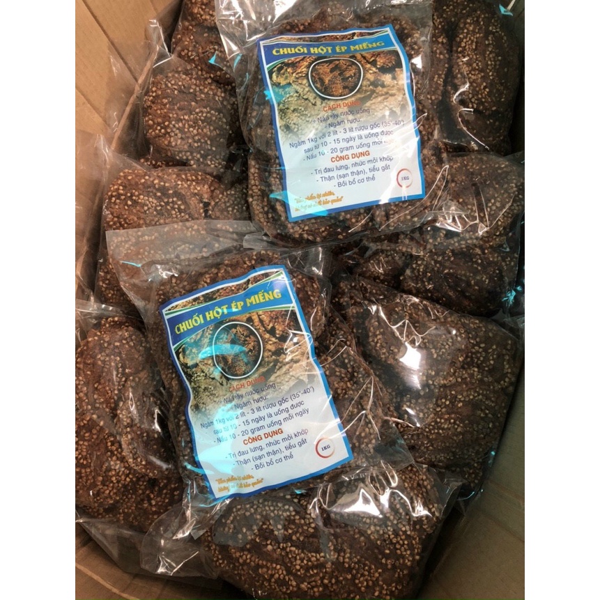 1kg Chuối Hột Khô Ép Miếng Loại Vip Ngon nhất thị trường hiện nay