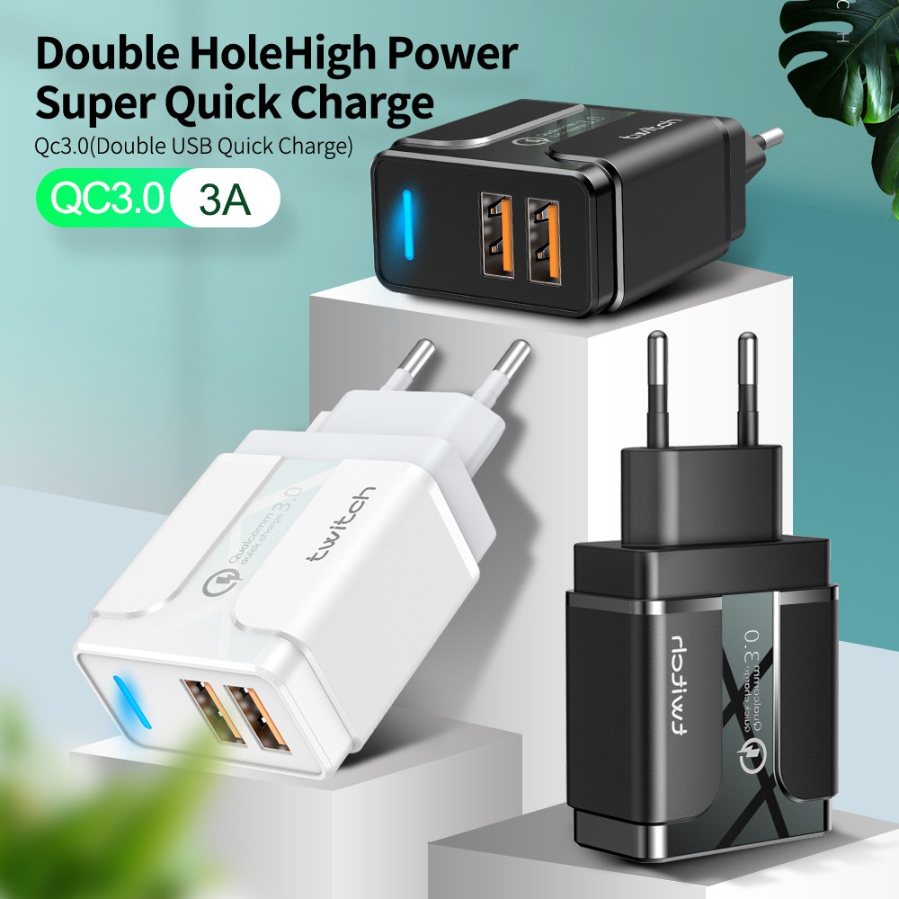 Củ sạc Twitch cổng Usb Qc3.0 chất lượng cao dành cho IPX 7 8