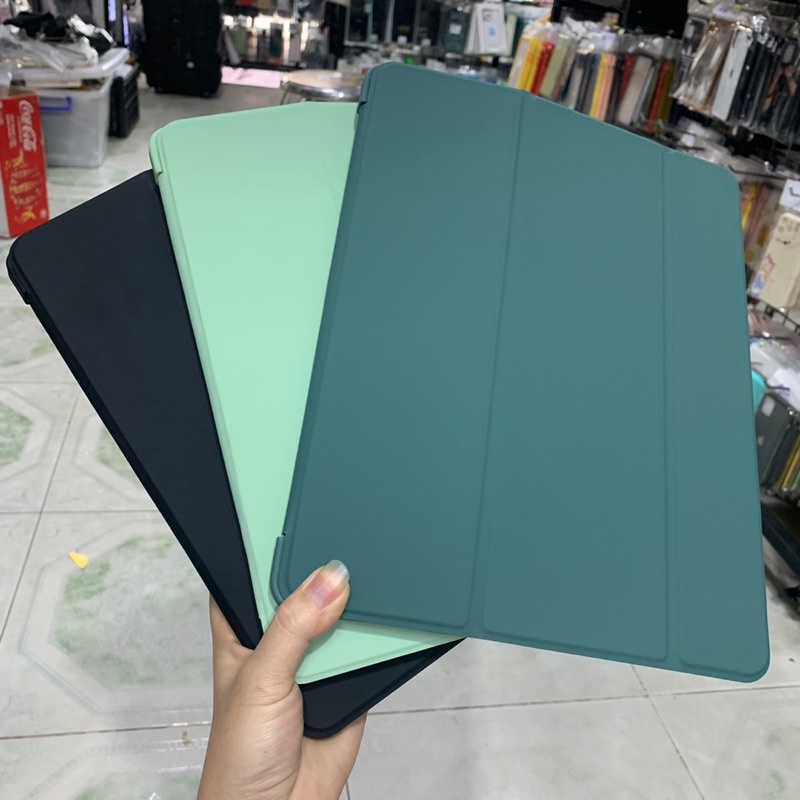 Bao da iPad Pro 12.9 M1 2021 case dẻo màu,vân kiểu da thời trang