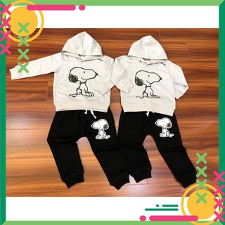 Set bộ nỉ HM snoopy Hoodie