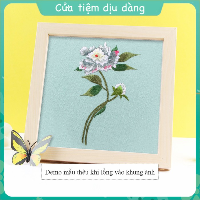Set thêu embroidery  - cành hoa 1