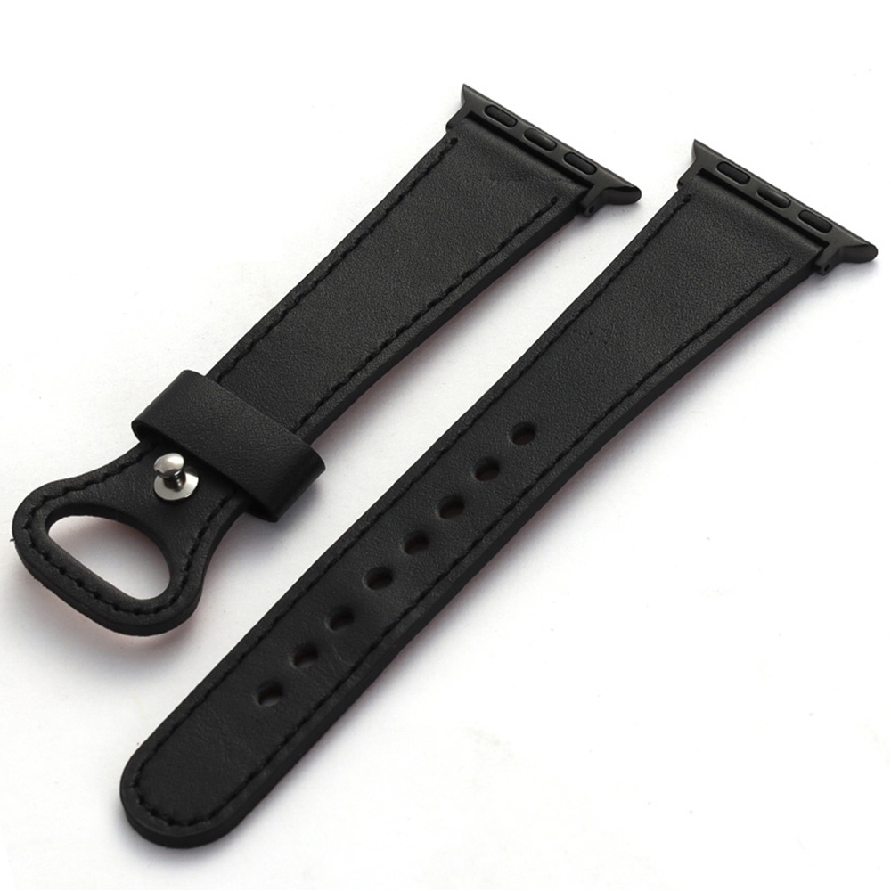 Dây Đeo Da Bò 100% Cho Đồng Hồ Thông Minh Apple Watch 7 6 SE 5 4 45/44/42mm 38/40/41mm