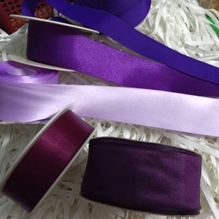Ruy băng màu tím các loại 5m/cuộn