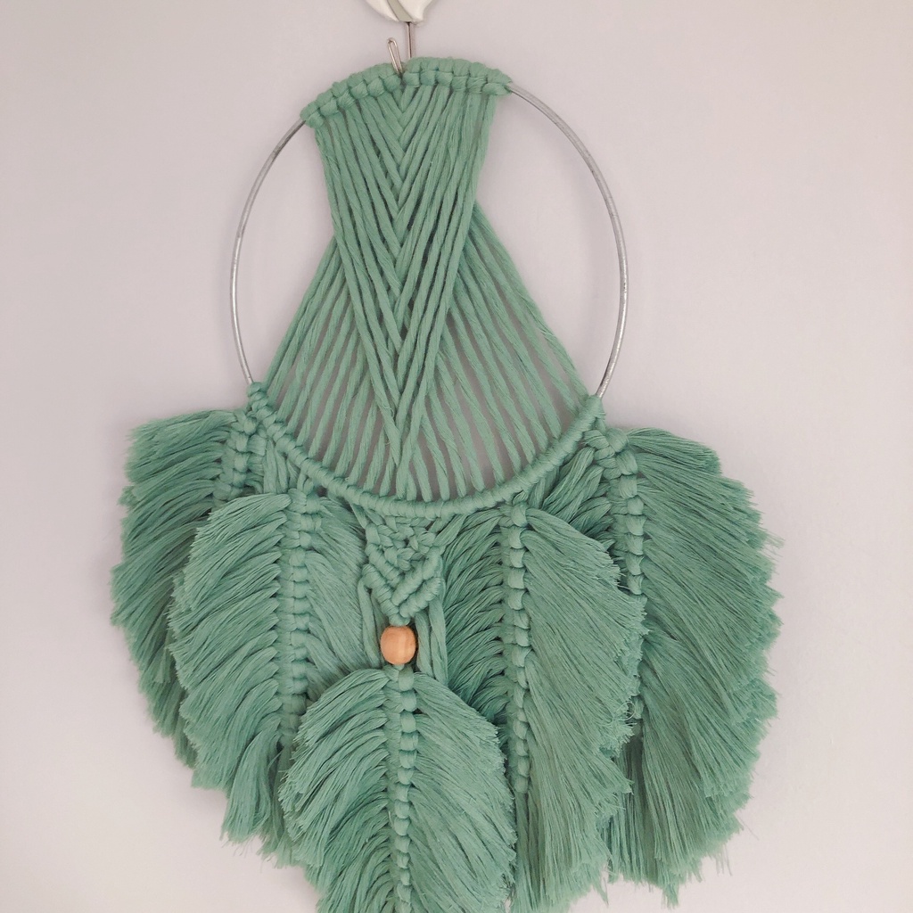 Vòng bắt giấc mơ treo tường decor phòng trang trí cải tạo dreramcatcher tết macrame