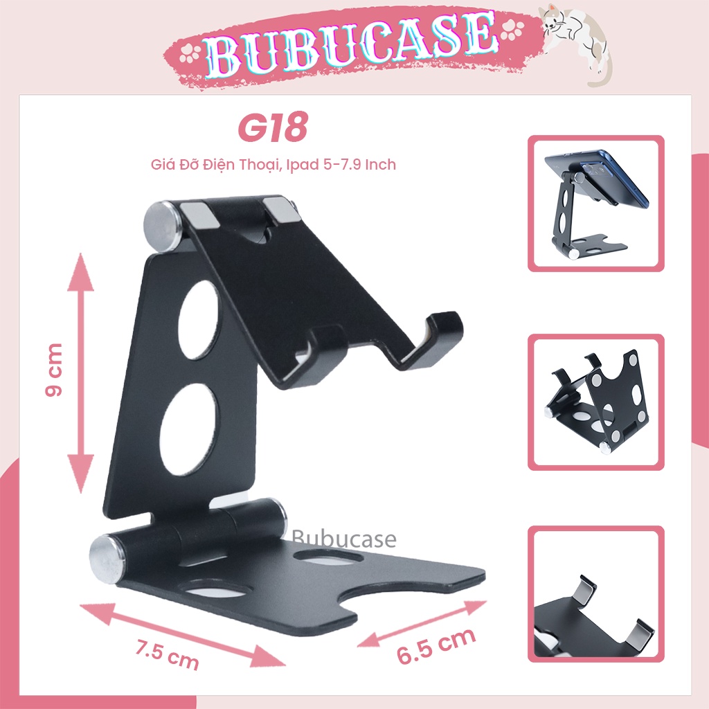 Giá Đỡ Điện Thoại / Tablet / Ipad - Cao Cấp Fullbox Với Thiết Kế Sang Trọng Chắc Chắn Có Thể Gấp Gọn Tiện Dụng