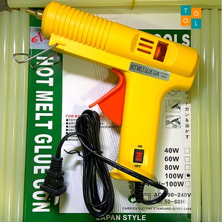 Súng bắn keo Nhật 100W đầu mạ Vàng chất lượng