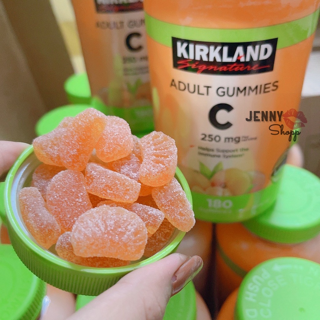 Kẹo Dẻo Bổ Sung Vitamin C Kirkland Adult Gummies C 250mg Hộp 180 Viên