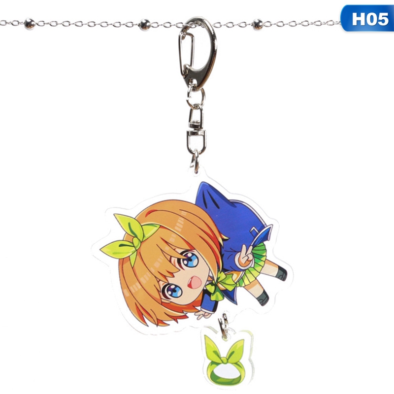 Móc khóa hình các chị em nhà Nakano Miku dễ thương tùy chọn kiểu dáng