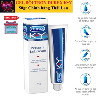 [Mua 1 tặng 1] Gel bôi trơn Durex KY jelly tuýp 50g hàng chính hãng Thái Lan không màu, không mùi