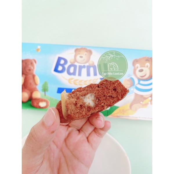 BÁNH BÔNG LAN GẤU BARNY &amp; LULU ĐỦ VỊ -  HỘP 5 BÁNH
