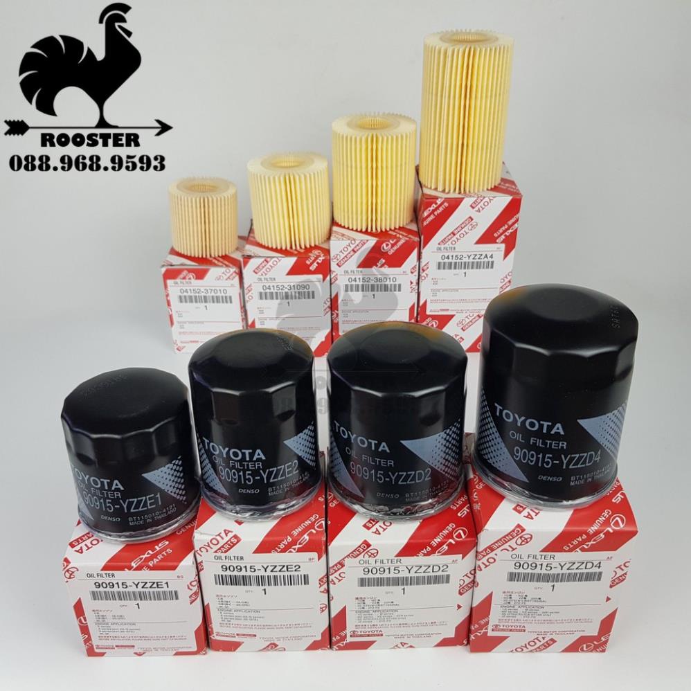 Lọc nhớt  dòng xe Toyota và Lexus: Innova, Vios, Altis, Lacruiser, Hilux, Fortuner, Altis, LX570