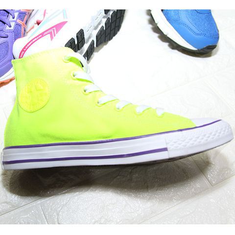 Giày Converse chính hãng neon cao cổ vải xanh CCVX04