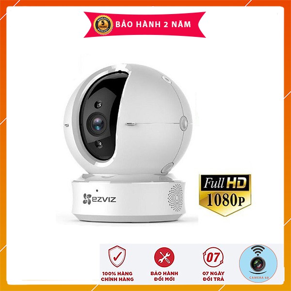 Camera Wifi Ezviz CS-CV246 C6N Full HD 1080P (2MP) - Xoay 360, Đàm Thoại 2 Chiều - Có Cổng Lan