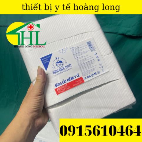 Bông Bạch Tuyết - Bông Y Tế 1kg [Bao bì mới - Màng bông mới] - Vệ Sinh Baby