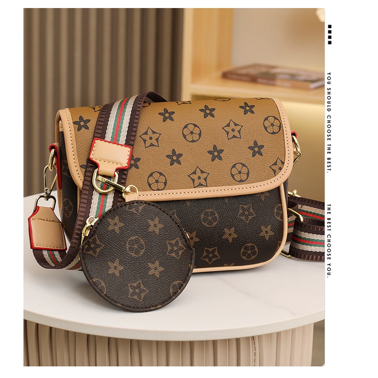 Túi Đeo Chéo Hình Vuông Nhỏ Phong Cách Phương Tây Cổ Điển Thời Trang Mới Cho Nữ