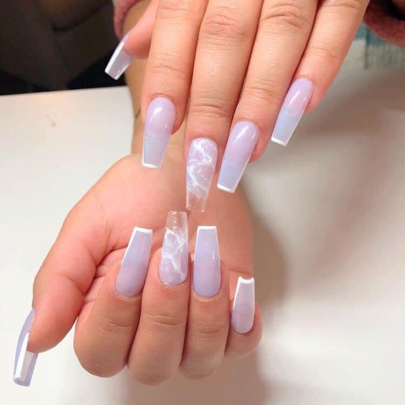 [ NAIL BOX ] MẪU VÂN ĐÁ MIX FEN ĐẦU MÓNG LISA