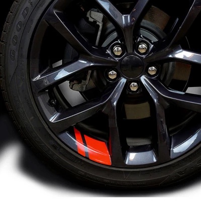Bộ 6 Đề Can Vinyl Phản Quang Dán Vành Bánh Xe Hơi Kích Thước 16" - 21"