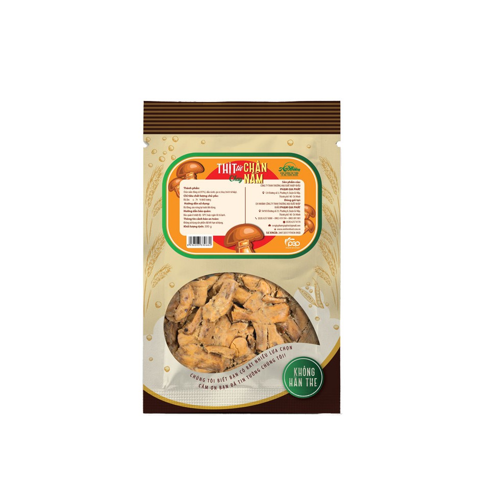 Thịt Từ Chân Nấm Chay An Nhiên, Thịt Chay, Thực Phẩm Chay Dinh Dưỡng, Thuần Chay Healthy, Đồ Ăn Ch