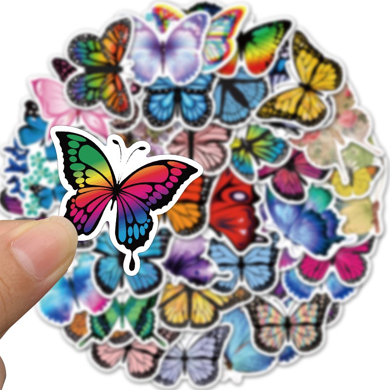 Bộ set Sticker Bướm- butterfly stickers (combo 10-50 stickers)