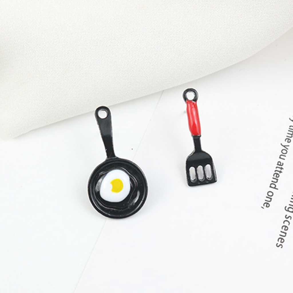 Bông Tai Hình Chảo Chiên Trứng Vui Nhộn Dành Cho Nữ