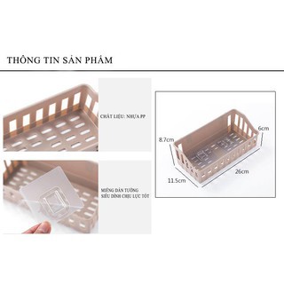 Kệ nhựa dán tường nhà tắm phòng bếp size lớn