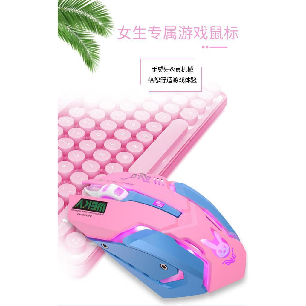 Chuột Gaming Không Dây 2.4g Có Đèn Led
