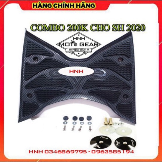 Đồ Chơi Carbon Cho SH 2012 - 2020 Artista Chính Hãng 2 Món