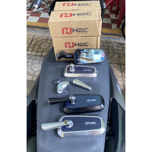 Kính / gương h2c chân ngắn, mặt gương xanh chống chói (1 cây)