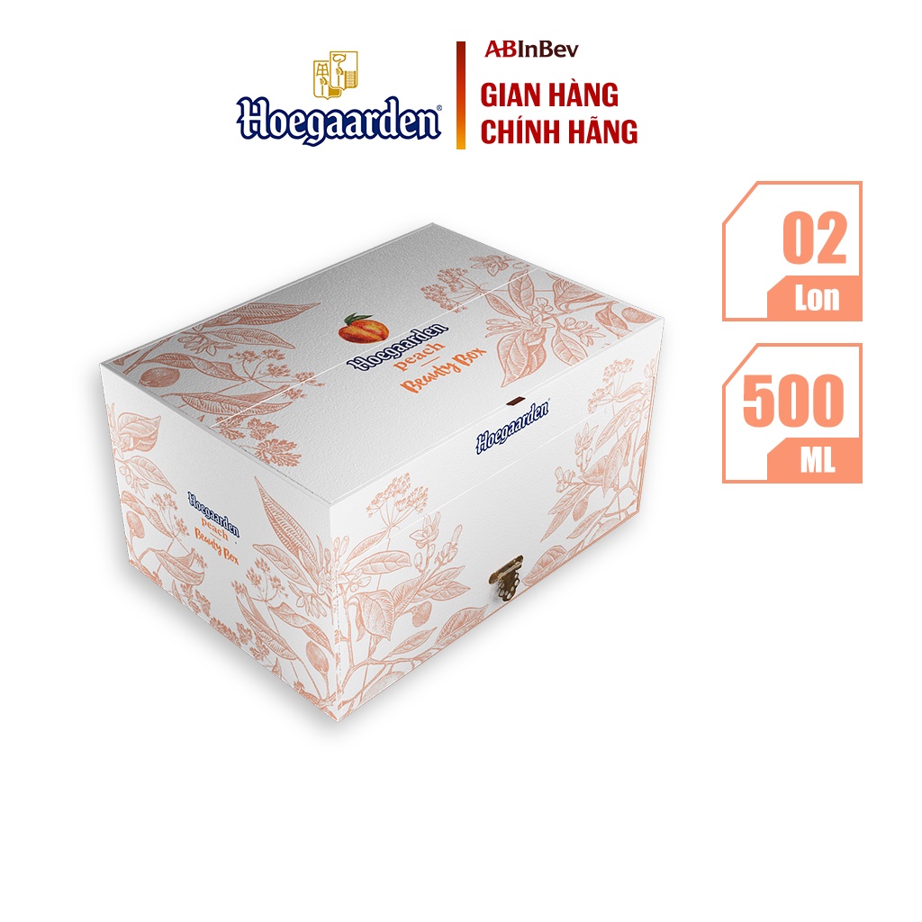 Hộp Mỹ Phẩm Hoegaarden Peach - Phiên Bản Giới Hạn - Trang Điểm Tone Ửng Hồng