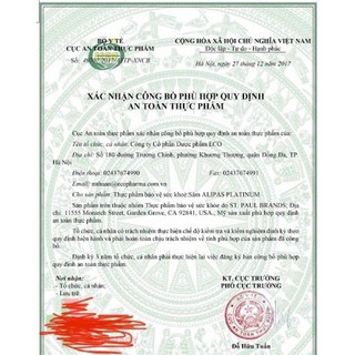 TPCN Sâm Alipas hộp 30 viên