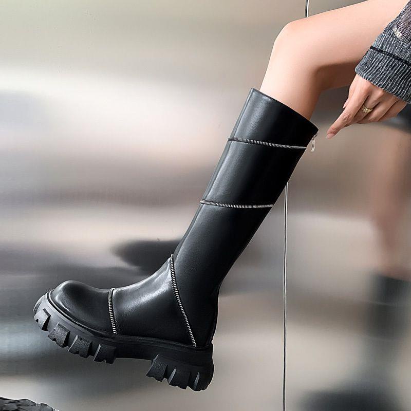 Giày Bốt Da Thật Cao Tới Gối Thời Trang 2022 Cho Nữ