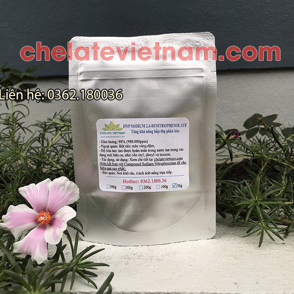 DNP Sodium 2,4-dinitrophenolate tăng khả năng hấp thụ phân bón  gói 50g