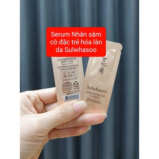 Combo 10 gói Serum Nhân sâm cô đặc trẻ hóa làn da Sulwhasoo (Sulwhasoo Concentrated Ginseng Renewing Serum)