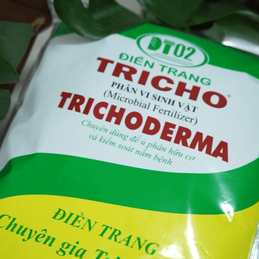 Nấm đối kháng Trichoderma, men vi sinh ủ phân, trộn đất, cải tạo đất trồng - Túi 500gr và 1kg