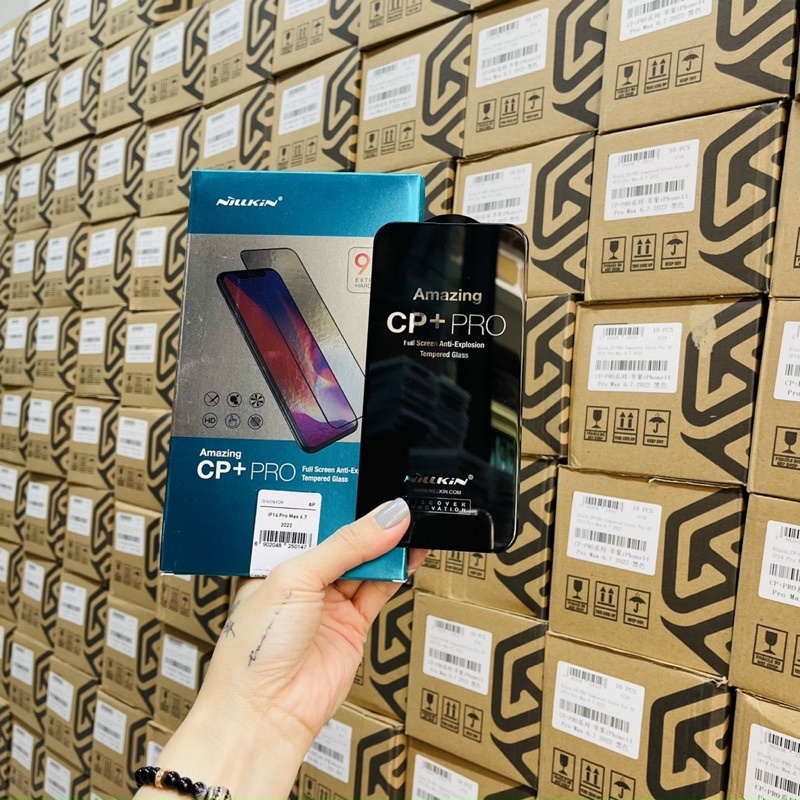 Kính cường lực nillkin CP+ Pro iPhone 14 Pro Max ,13 Mini, 13, 13 Pro, 13 Pro Max, 12, 11, XS  Full màn hình chính hãng