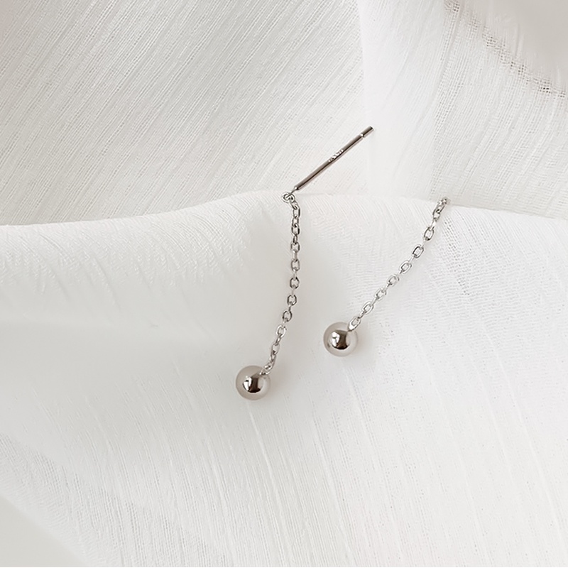 Khuyên tai WE FLOWER mạ bạc 925 thiết kế tua rua thời trang xinh xắn dành cho nữ