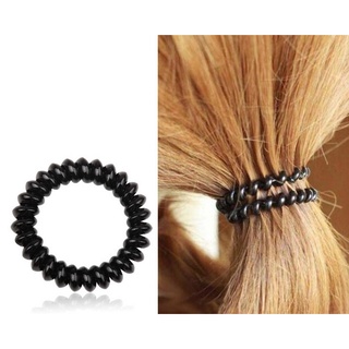 Set 5 cột tóc lò xo màu đen (có thể làm vòng tay móc khóa)