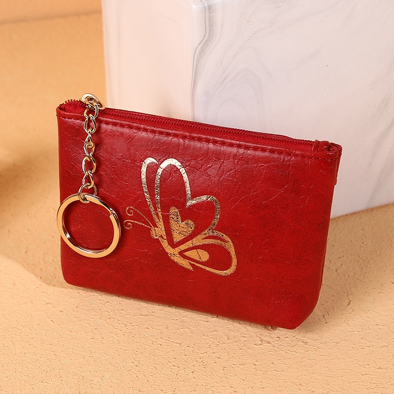 Ví Mềm Cầm Tay Họa Tiết Bướm Nhiều Màu Sắc Cho Nữ