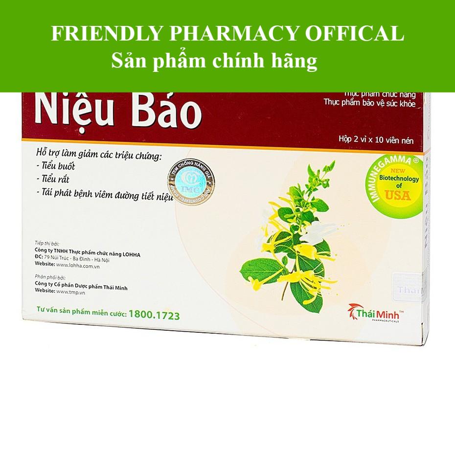 Niệu Bảo – Hỗ trợ giảm tiểu buốt, tiểu rắt, giúp thanh nhiệt, lợi tiểu (20 Viên)